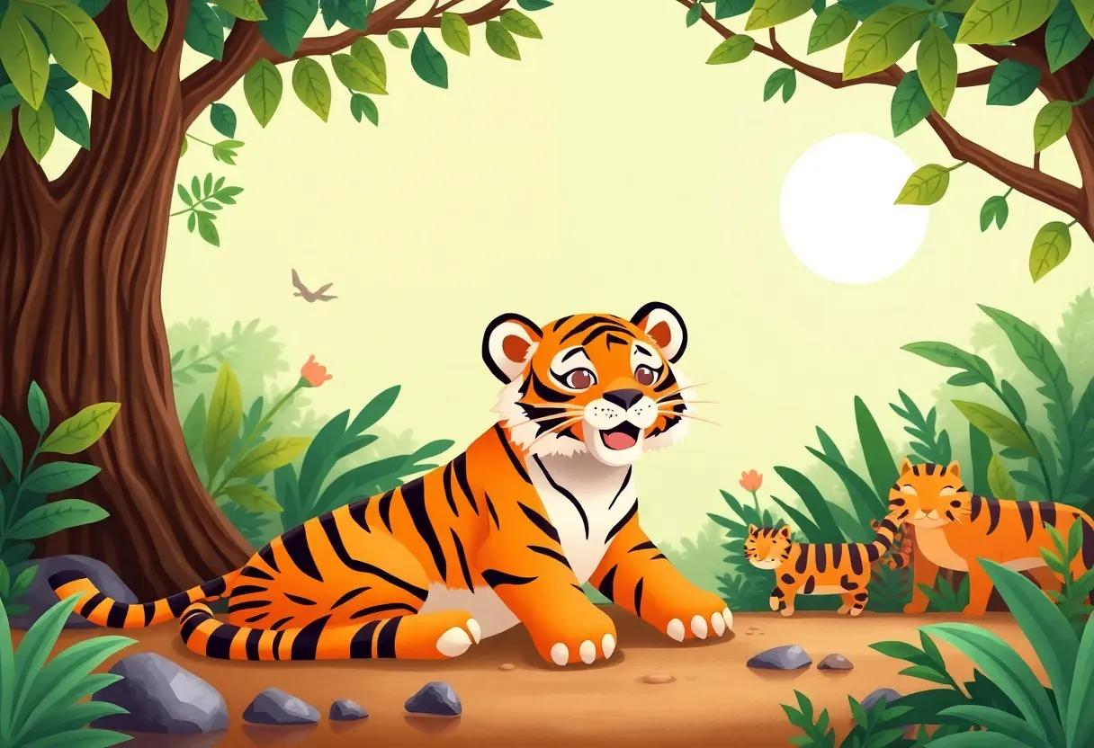 The Jungle's Curious Creatures Gather Round