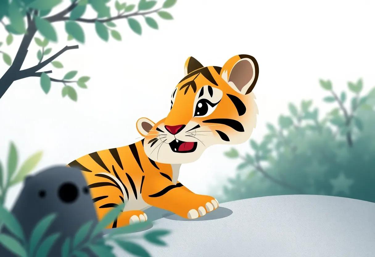 The First Courageous roar Echoes Through Trees