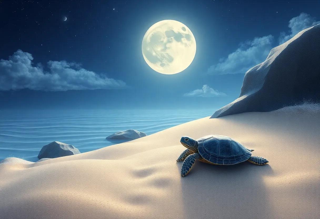 Dancing Shadows Beneath the Silver ⁤Moon