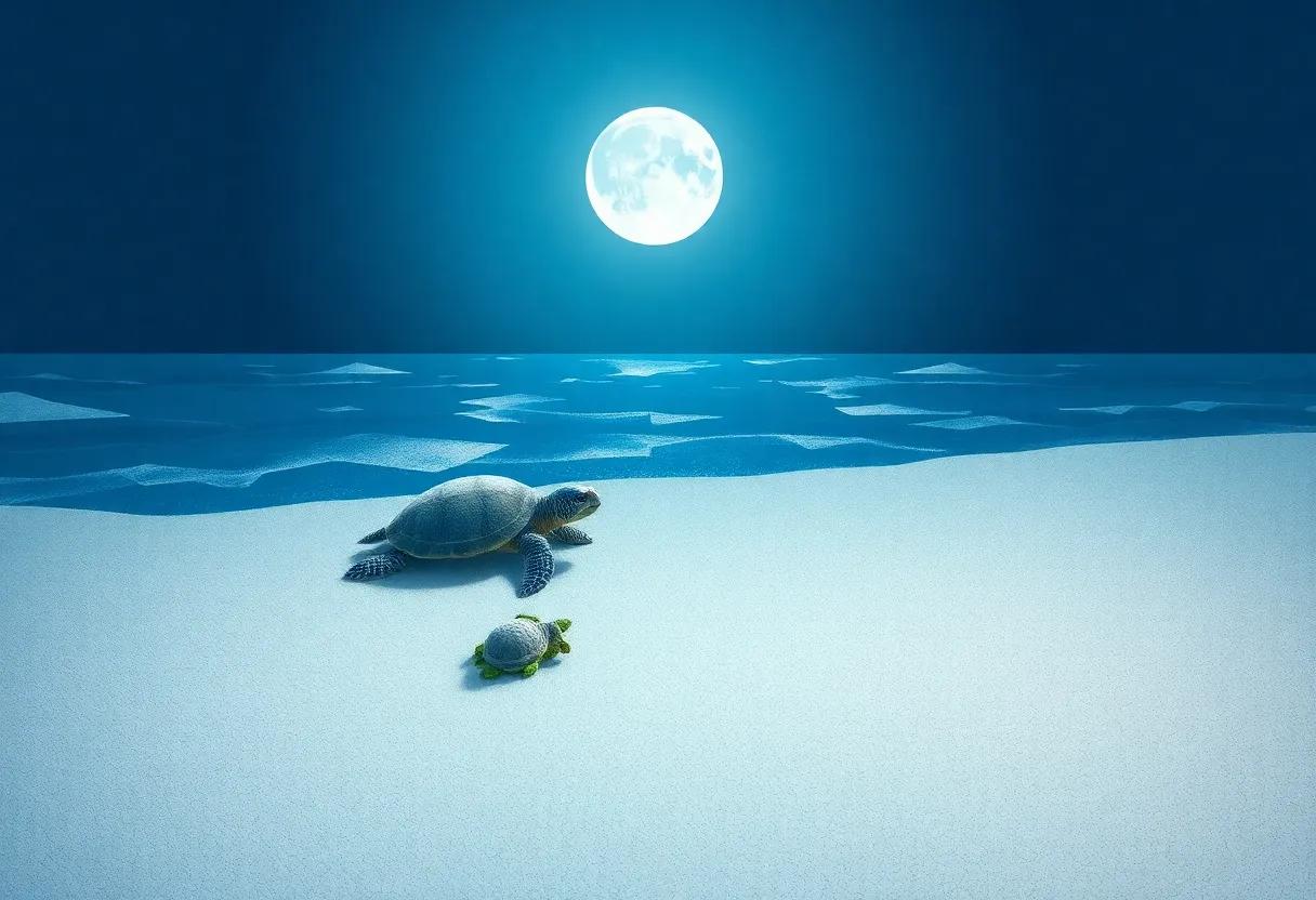 Soft Moonlight ⁤Casting ‍Silvery ⁣Shadows on the Shore