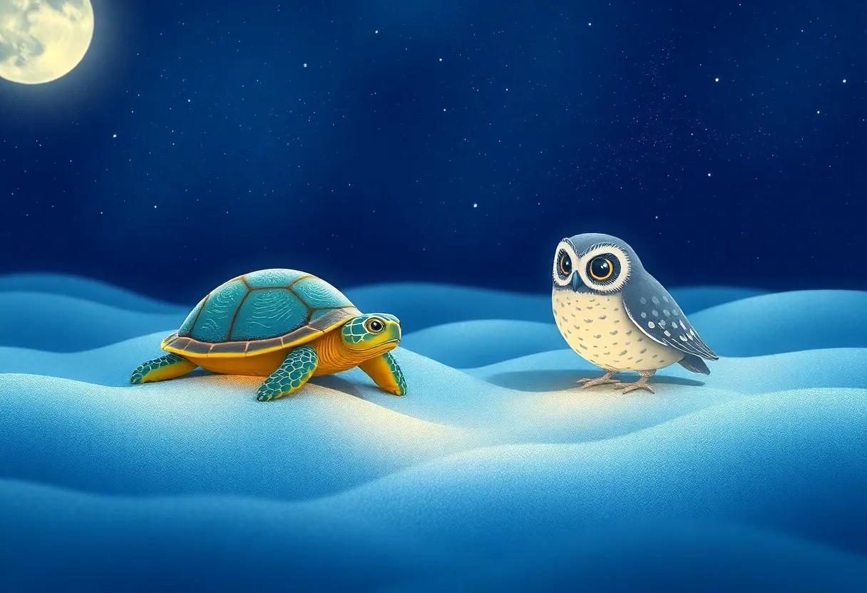 Meeting the Starry‍ Owl ‍with ‍Sparkling Eyes