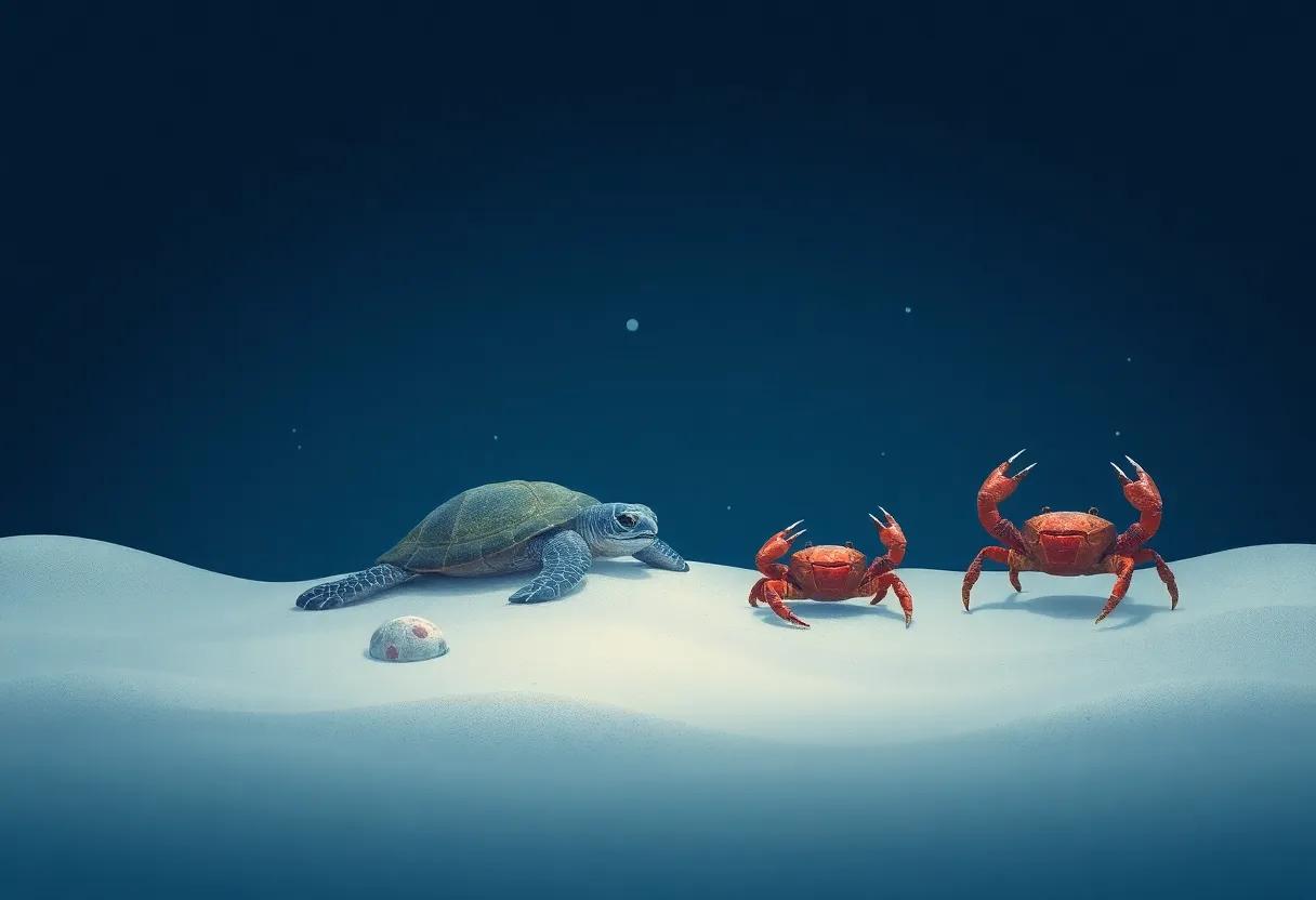Nearby⁢ Crabs Sharing a Quiet Midnight Song