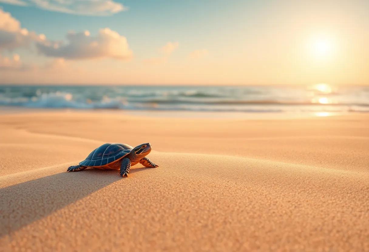The ‌Morning Glow on the‍ Soft Sandy Shore
