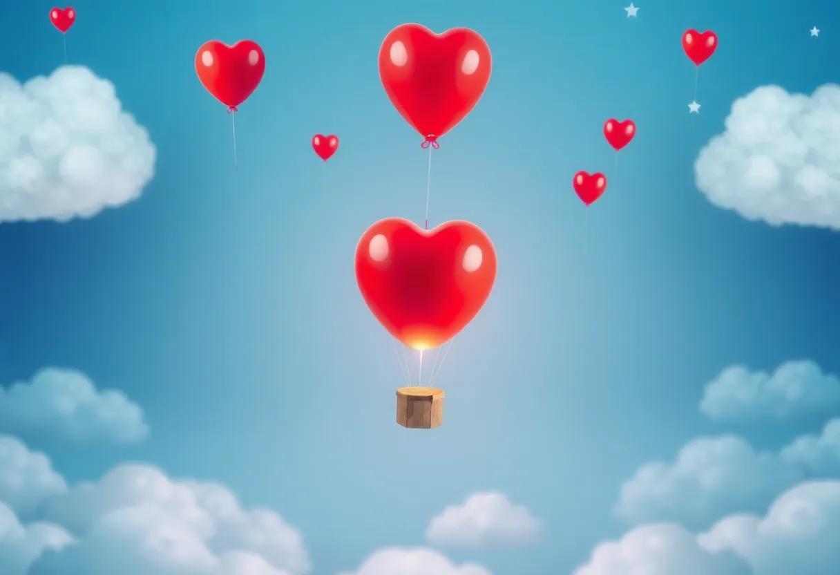The Sparkling Red Balloon Ready for Adventure