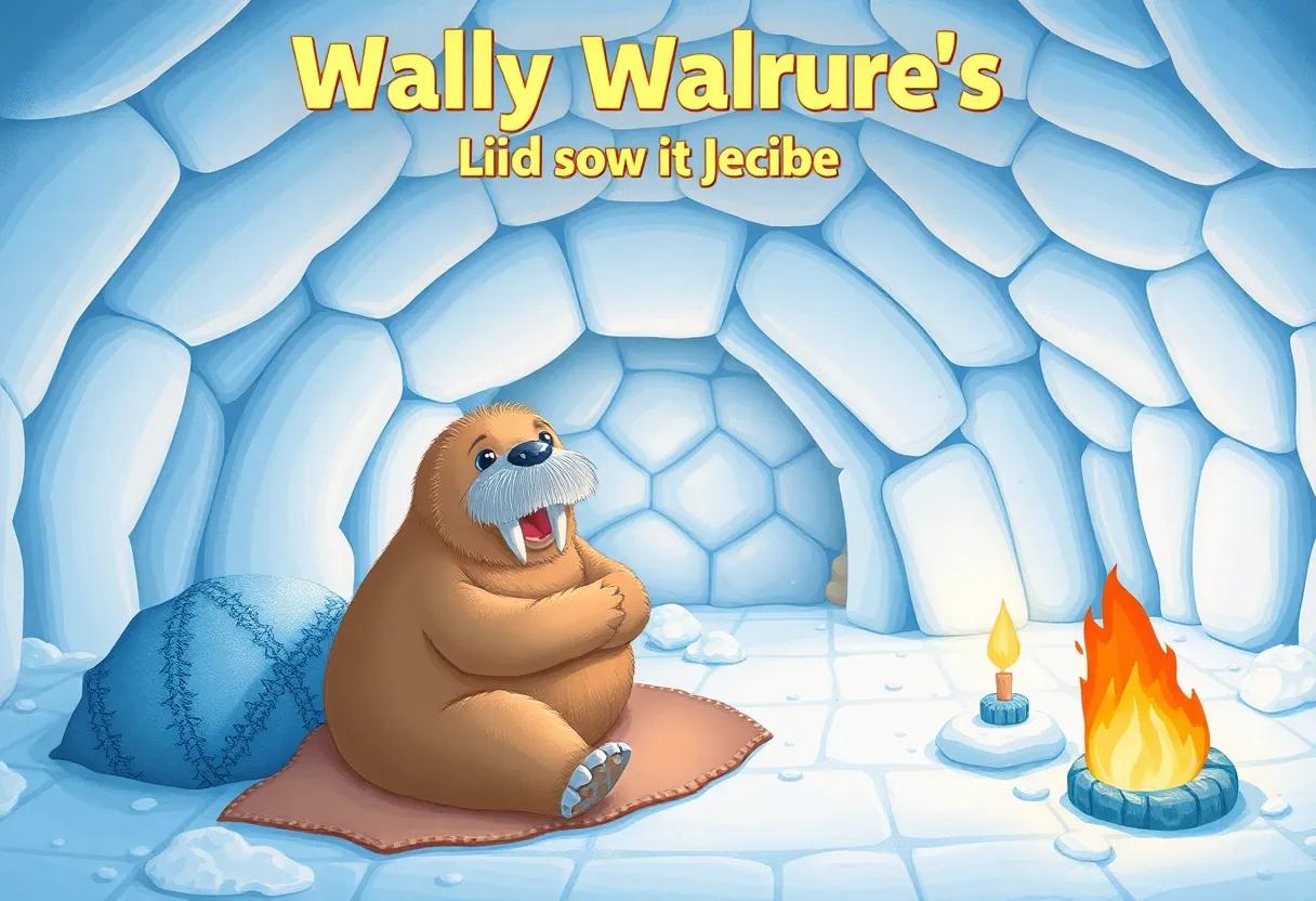 Wally Walrus Prepares His Cozy Igloo​ Home