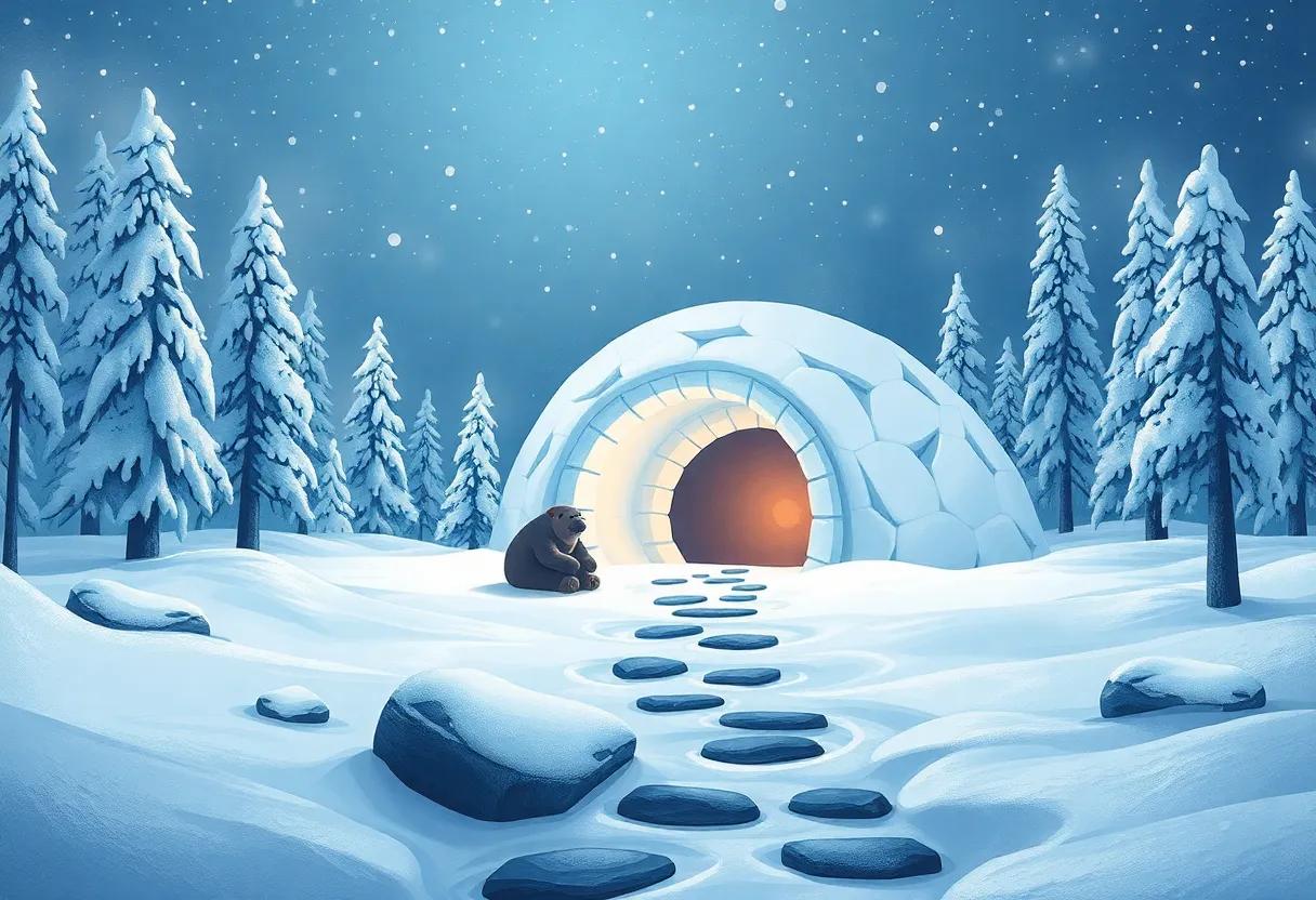 the Secret Path Through Snowy Forests