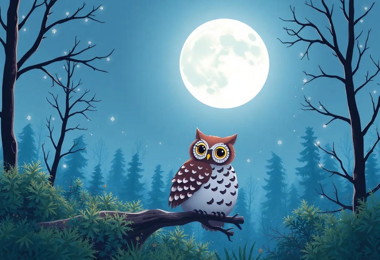 The Enchanted Forest Under⁢ a Silver Moon