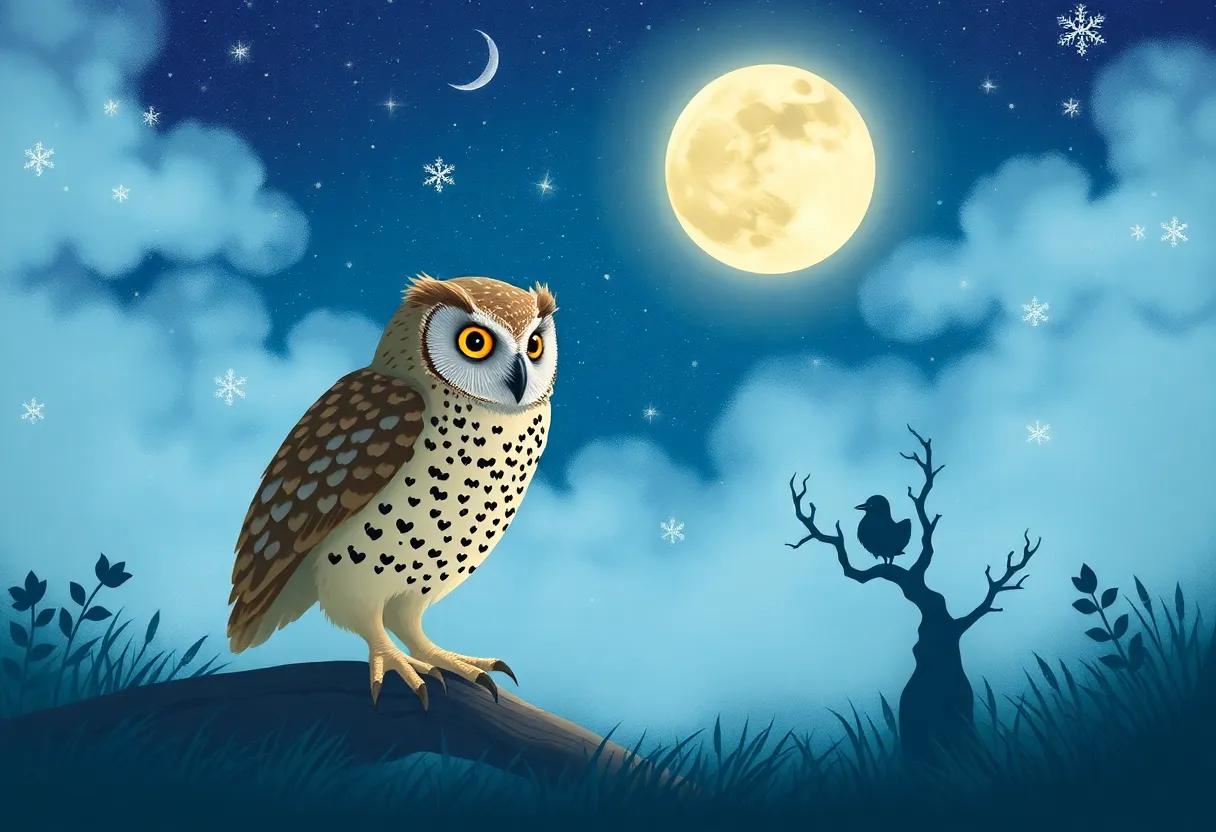 The Wise Owl's Invitation to the Moonlit Mingle