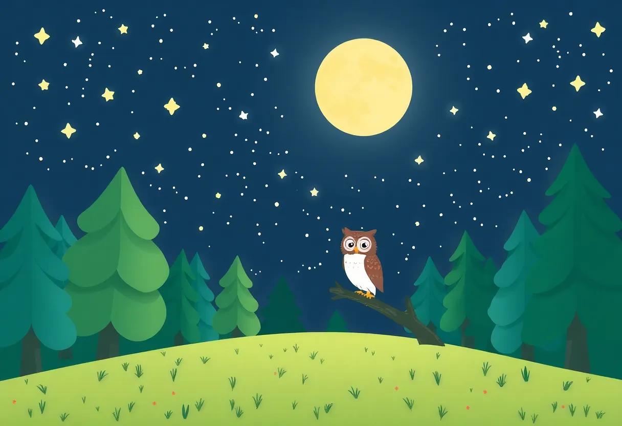 The Enchanted Forest Under a Blanket of Stars