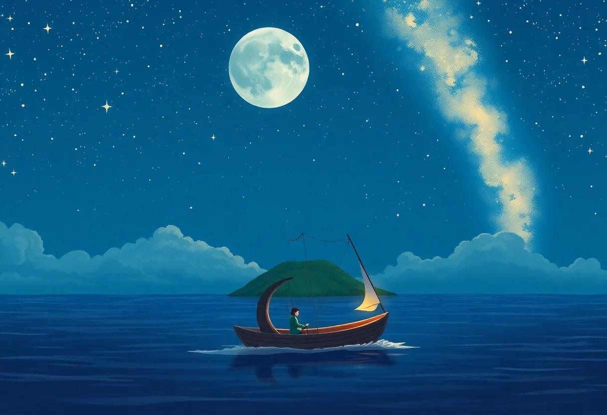 Setting Sail Under a Starry Sky