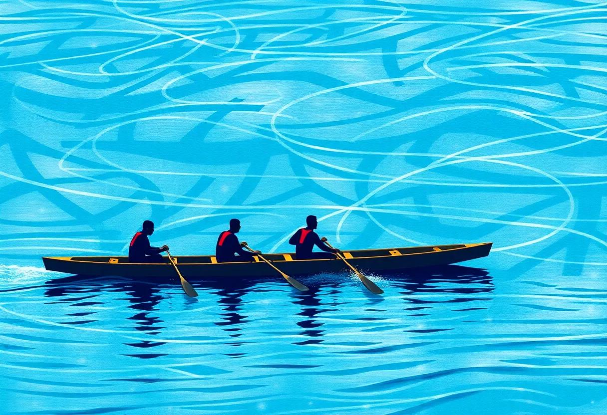 Symbolism ​and Metaphors Flowing Through the River​ of competition and‌ American​ Identity