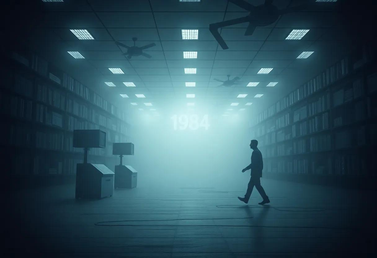 The haunting portrayal ​of surveillance and control that shapes the bleak world⁢ of⁤ 1984 with ‍chilling ⁢precision