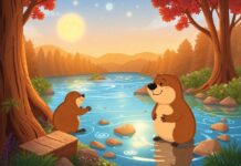 The Beaver Who Built Shimmering Castles of Glass by the Riverbank The Beaver Who Built Shimmering Castles of Glass by the Riverbank