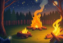 The Enchanted Bonfire That Whispers Magical Tales at Twilight The Enchanted Bonfire That Whispers Magical Tales at Twilight