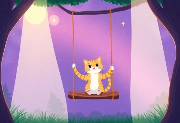 The Cat Who Built a Rainbow Swing: A Magical Bedtime Adventure