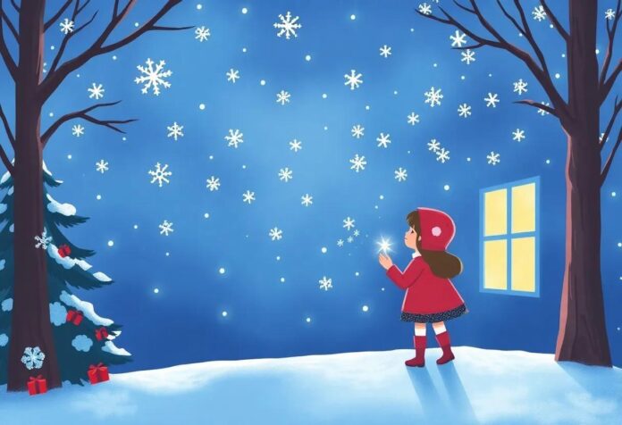 The Girl Who Painted Snowflakes: A Magical Christmas Eve Tale