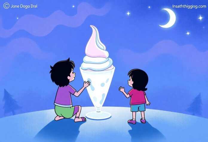 The Enchanted Scoop: The Magical Ice Cream That Talks to Children at Night