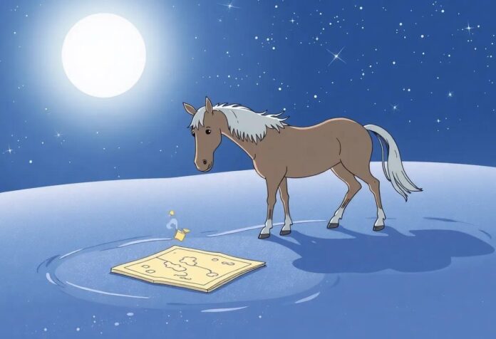 the-horse-who-discovered-a-hidden-map-in-the-sparkling-sandbed.jpg The Horse Who Discovered a Hidden Map in the Sparkling Sandbed