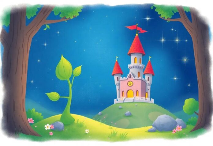 The Sprout That Built a Magical Springtime Castle Beneath the Stars