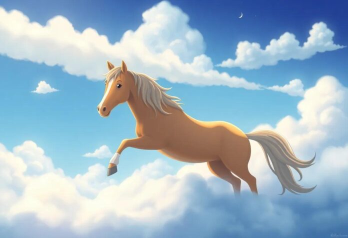 The Horse Who Galloped into the Magical Kingdom Amid the Clouds