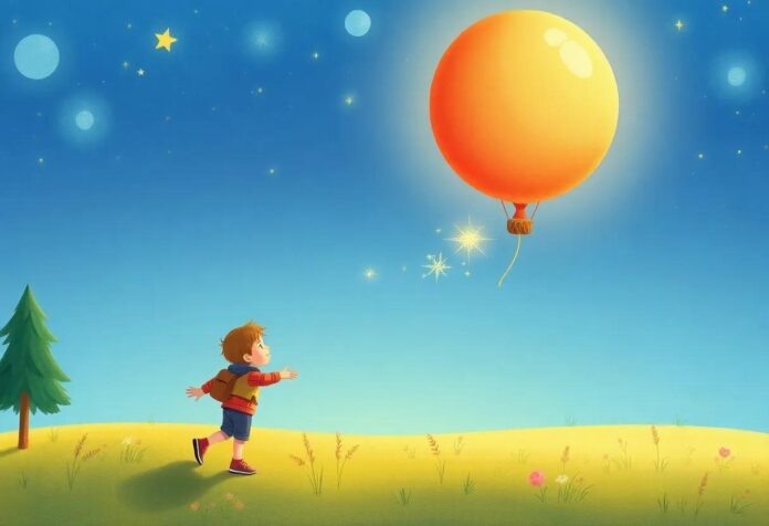 The Boy Who Rode a Sparkling Balloon on a Magical New Year’s Eve Journey