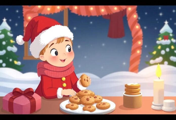 The Girl Who Baked Sweet Cookies to Make Santa’s Night Bright
