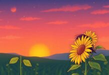 The Girl Who Grew the World’s Very First Sunflower at Sunset The Girl Who Grew the World’s Very First Sunflower at Sunset