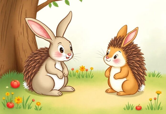 The Rabbit and the Lonely Hedgehog: A Gentle Tale of New Friendship