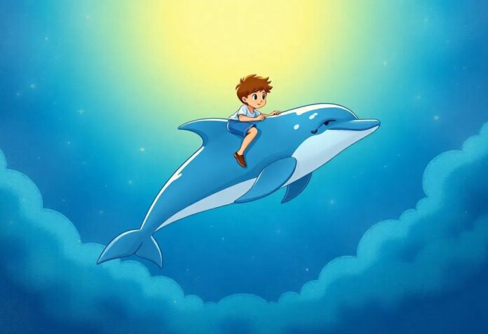 the-boys-magical-journey-across-the-stars-on-a-flying-dolphins-back.jpg The Boy’s Magical Journey Across the Stars on a Flying Dolphin’s Back