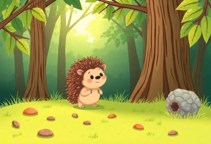 The Little Hedgehog’s Grand Adventure Through the Whispering Woods