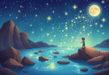The Boy’s Magical Journey to the River Made of Shimmering Stars The Boy’s Magical Journey to the River Made of Shimmering Stars