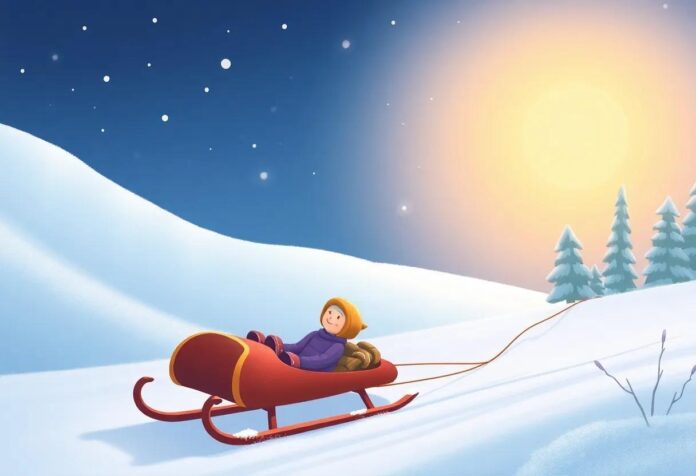 The Little Sled That Ran on Its Own: A Magical Winter Adventure