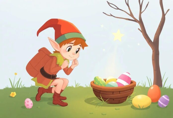 The Little Elf’s Surprise: Delivering Easter Eggs Before Dawn