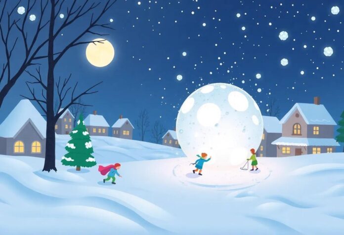 The Enchanted Snowball Adventure: Rolling Magic All Through Town
