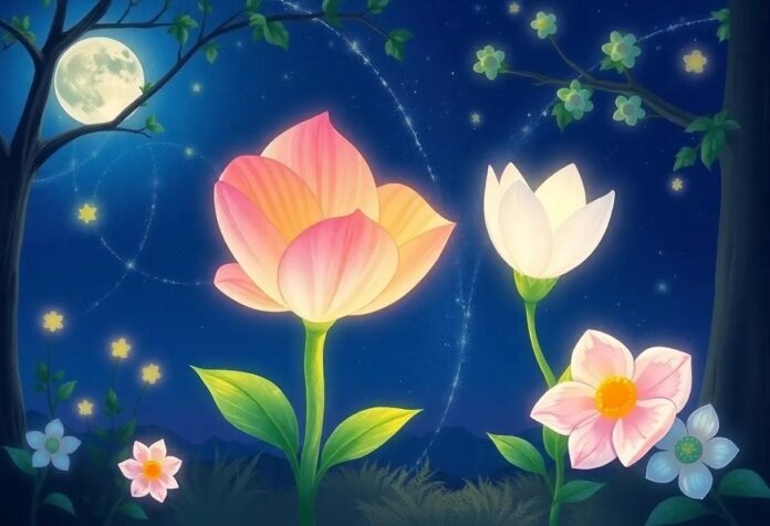 The Enchanted Blossom: The Magical Flower That Glowed in the Night