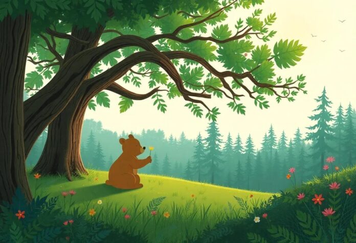 Bella Bear’s Forest Frolic: A Gentle Adventure Beneath the Whispering Trees