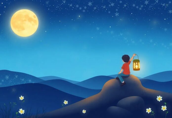 The Boy Who Rode a Lantern: A Magical Journey to the Moon’s Glow