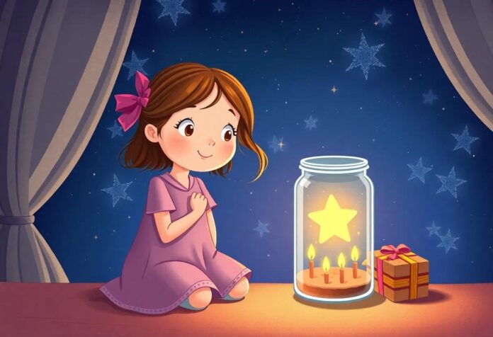 The Girl Who Discovered the Birthday Star Sparkling in a Jar