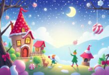 The Elf’s Sweet Dream: How He Built a Magical Floating Candy Village The Elf’s Sweet Dream: How He Built a Magical Floating Candy Village