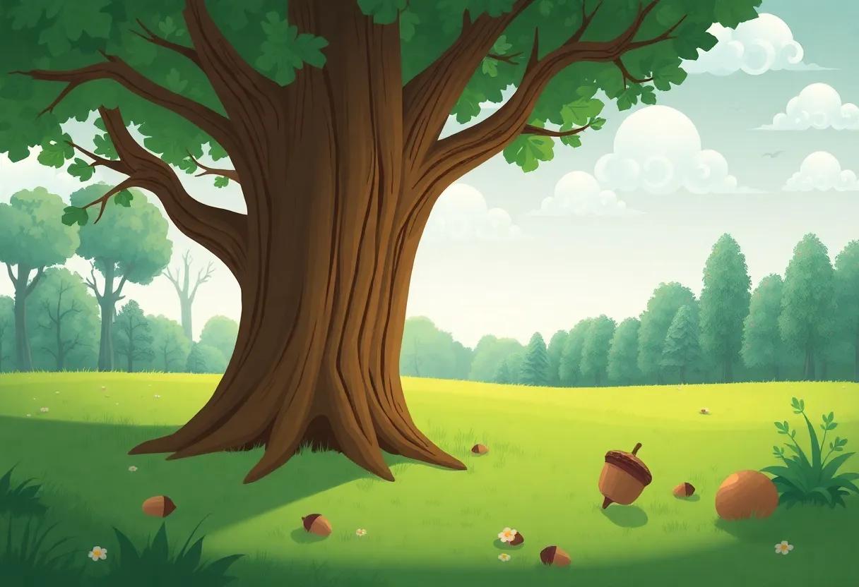 The‌ Acorn Grows into a Young Oak
