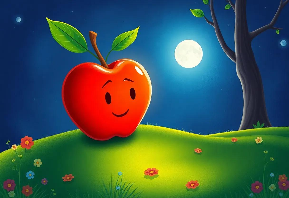 The Apple That Glowed⁤ Under the Silver ‍Moonlight