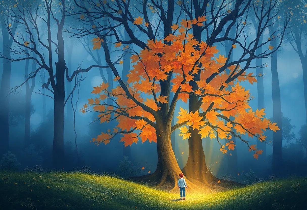The⁣ Enchanted Forest Awakens with Gold and‍ Amber Hues