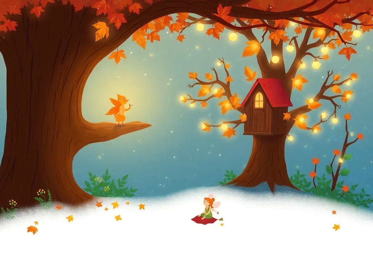 The Autumn Sprite's Hidden Treehouse of Twinkling Lights