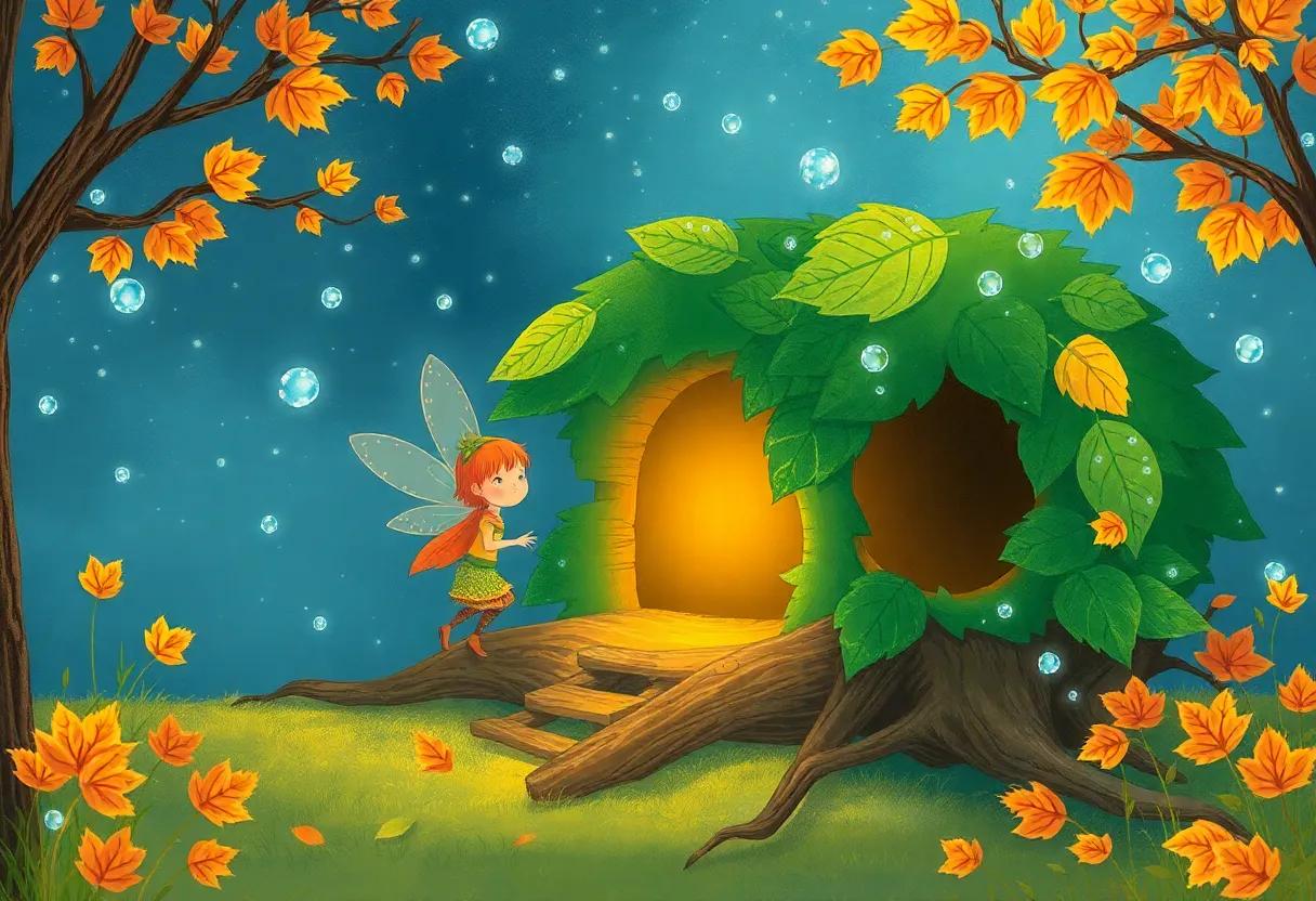 Crafting Leaf Crowns with Glittering Dewdrops