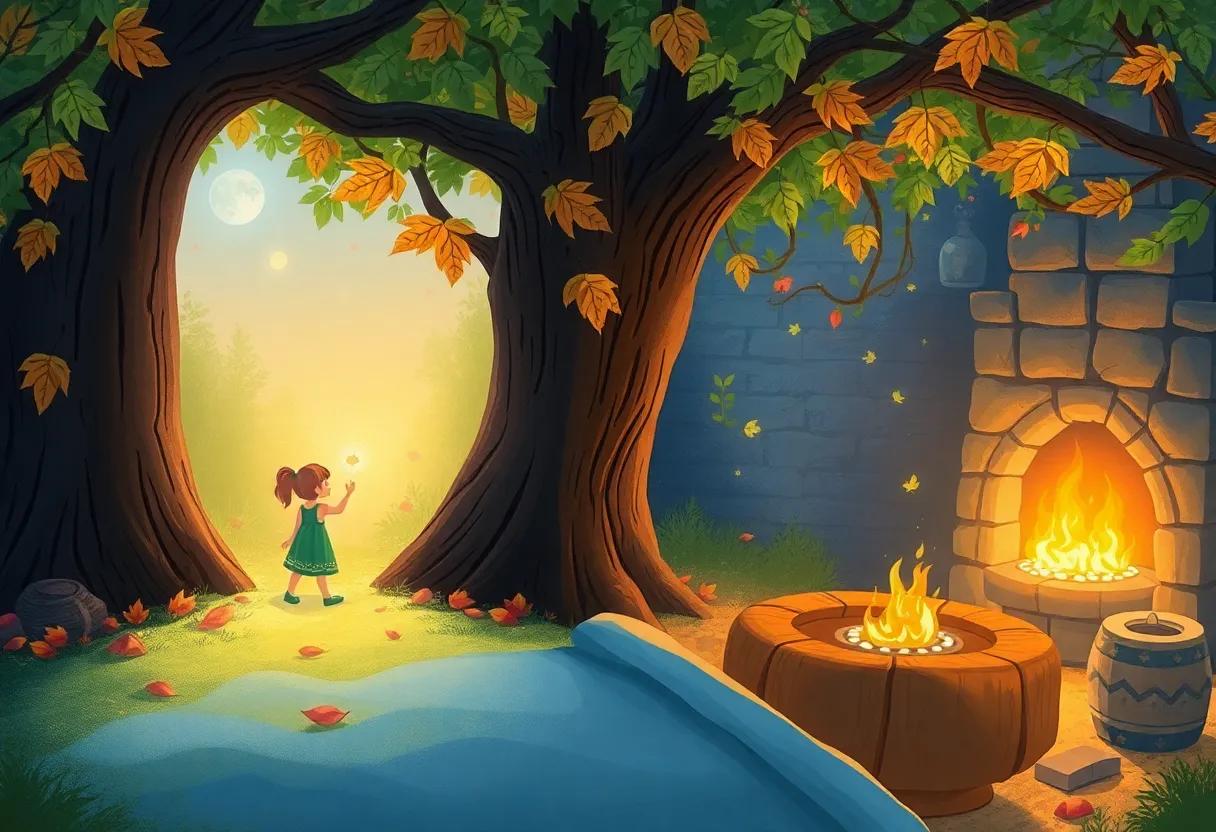 The Magical Hearth Where Stories Glow Like Flames