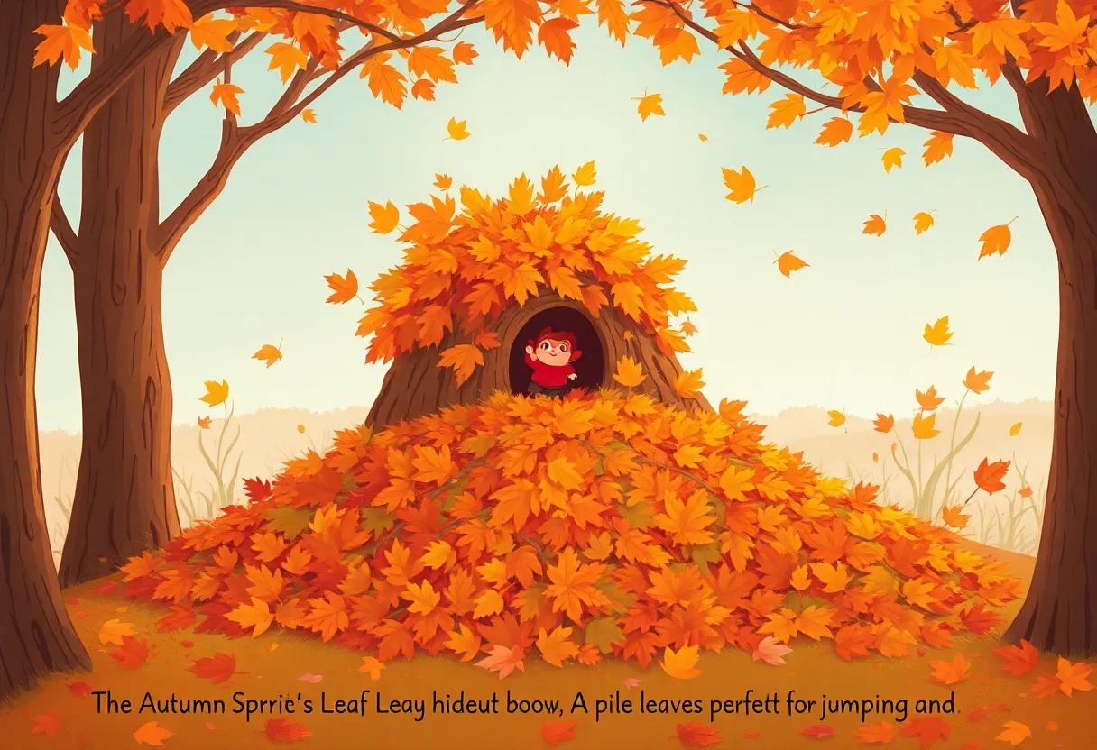 A Pile of Leaves Perfect for Jumping and Giggles