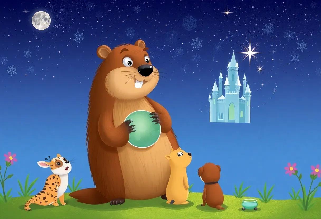 Animals Gather to Marvel at the Sparkling Structures