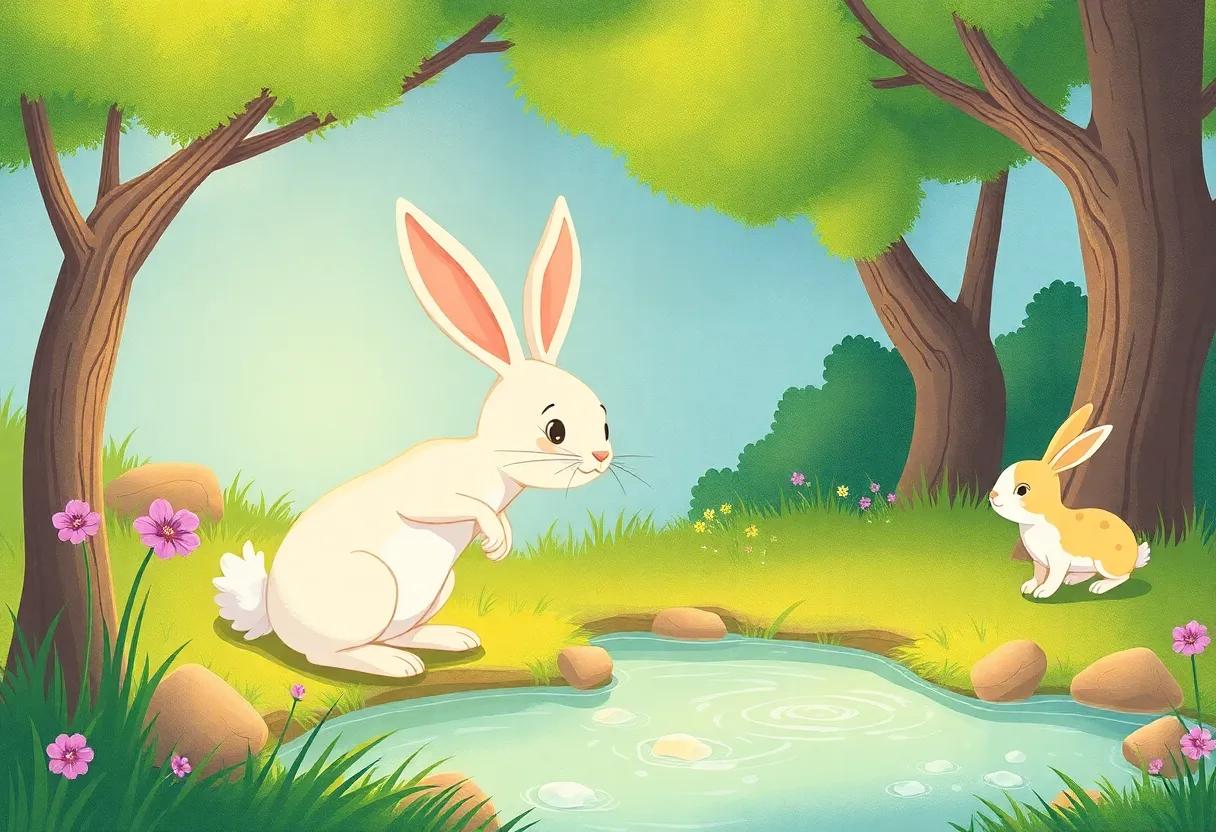 The ‍Playful ‌Chase Along the Sparkling Stream