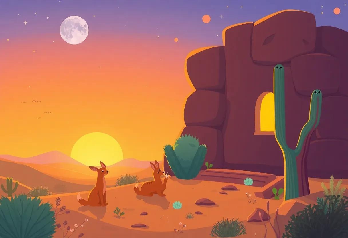 The Desert's Golden Hour: Where Colors Come Alive