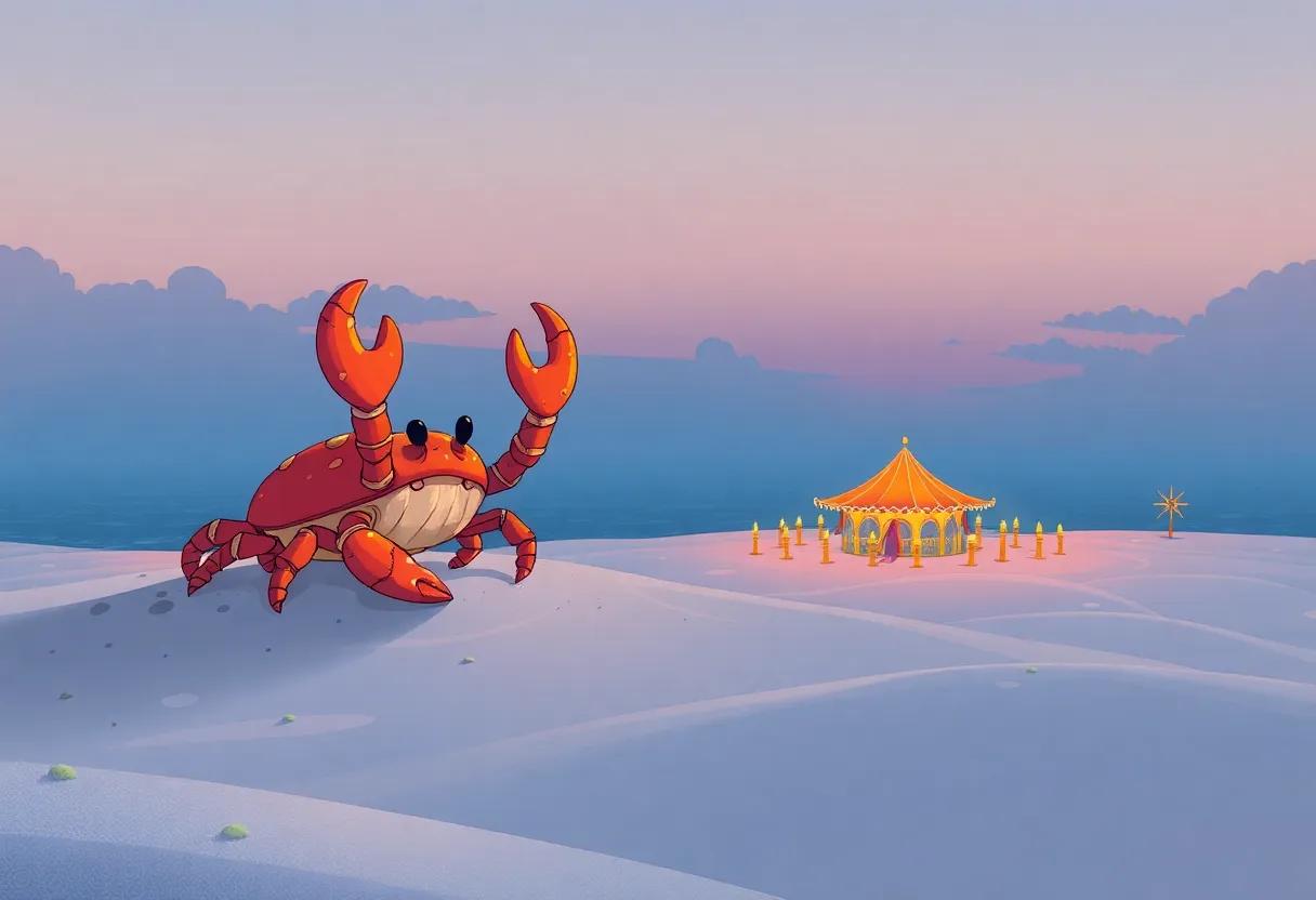 The Grand Sand Kingdom Festival by Twilight